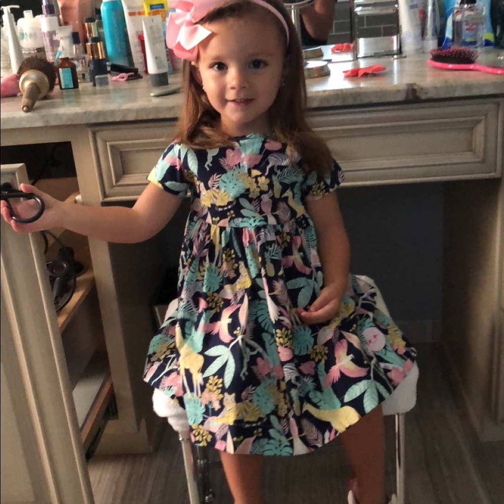 Smiling button school dresses size 4 worn once